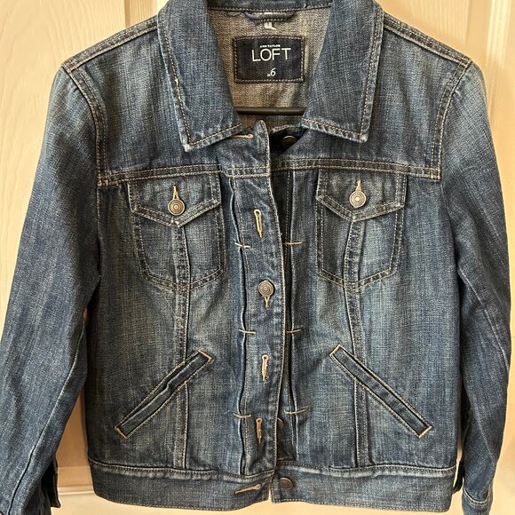 Loft Jean Jacket Size 6 - Picture 1 of 7